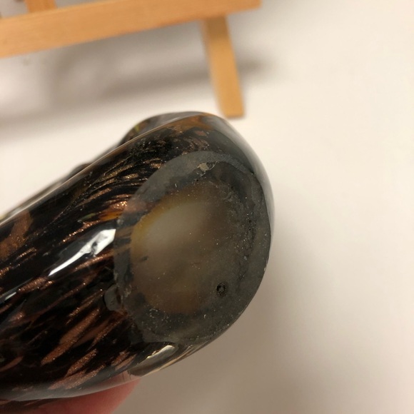 Lovely Vintage Blown Glass art Sculpture 6x5” Couple Dancing or Happy Face - Picture 3 of 4